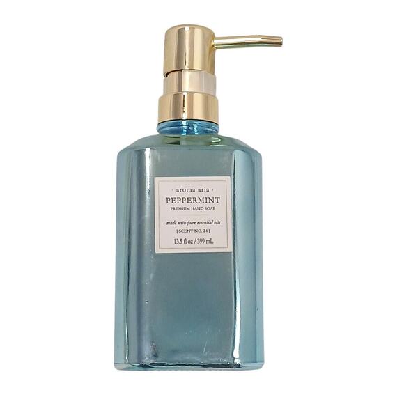 Aroma Aria PEPPEMINT Premium Hand Soap 13.5 Fl oz. Scent No. 24 Essential Oils - Picture 1 of 13